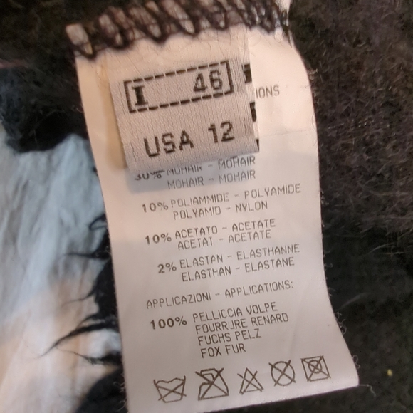 Roberta Scarpa Fox Fur Coat Size US 12/ Italy 46 Super Rare - Picture 14 of 15